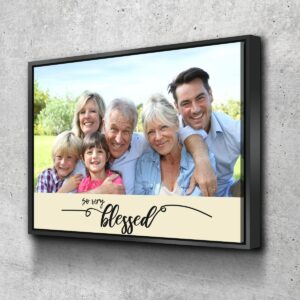 Alternative view of #15 So Very Blessed - Grandparents Family Canvas