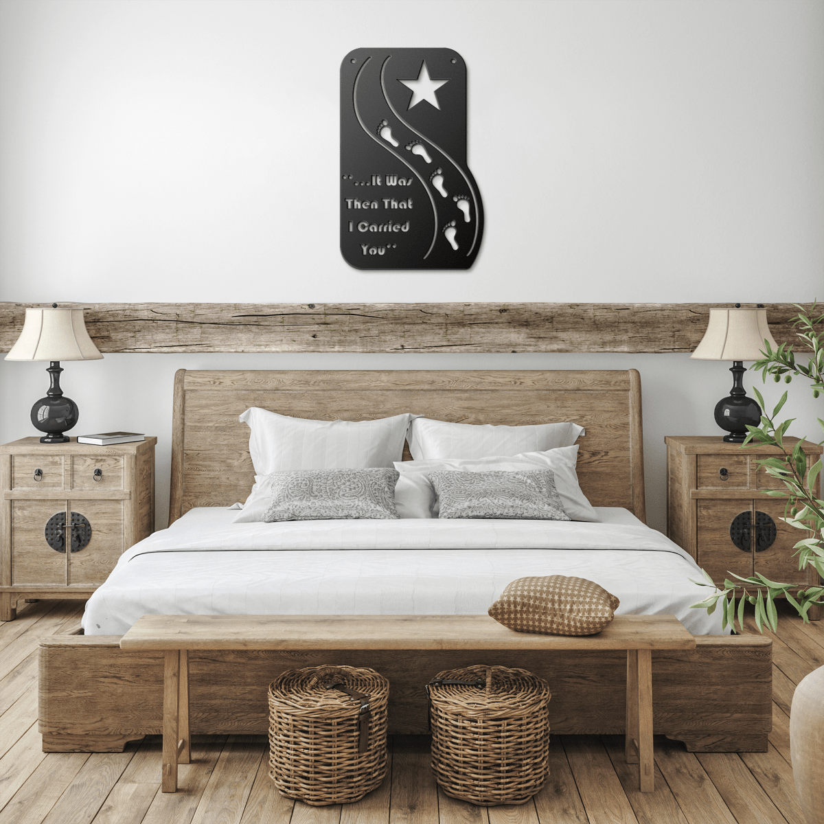 #176 - Footprints in the Sand Star Metal Wall Art - Image 4