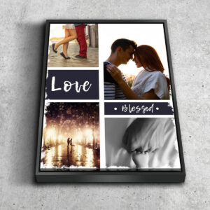 #6 Love & Blessed Canvas Wall Art Print