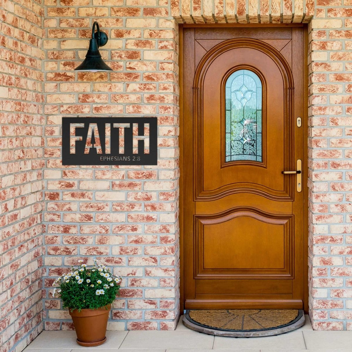 #99 - Ephesians 2:8 "FAITH" Metal Sign - Image 6