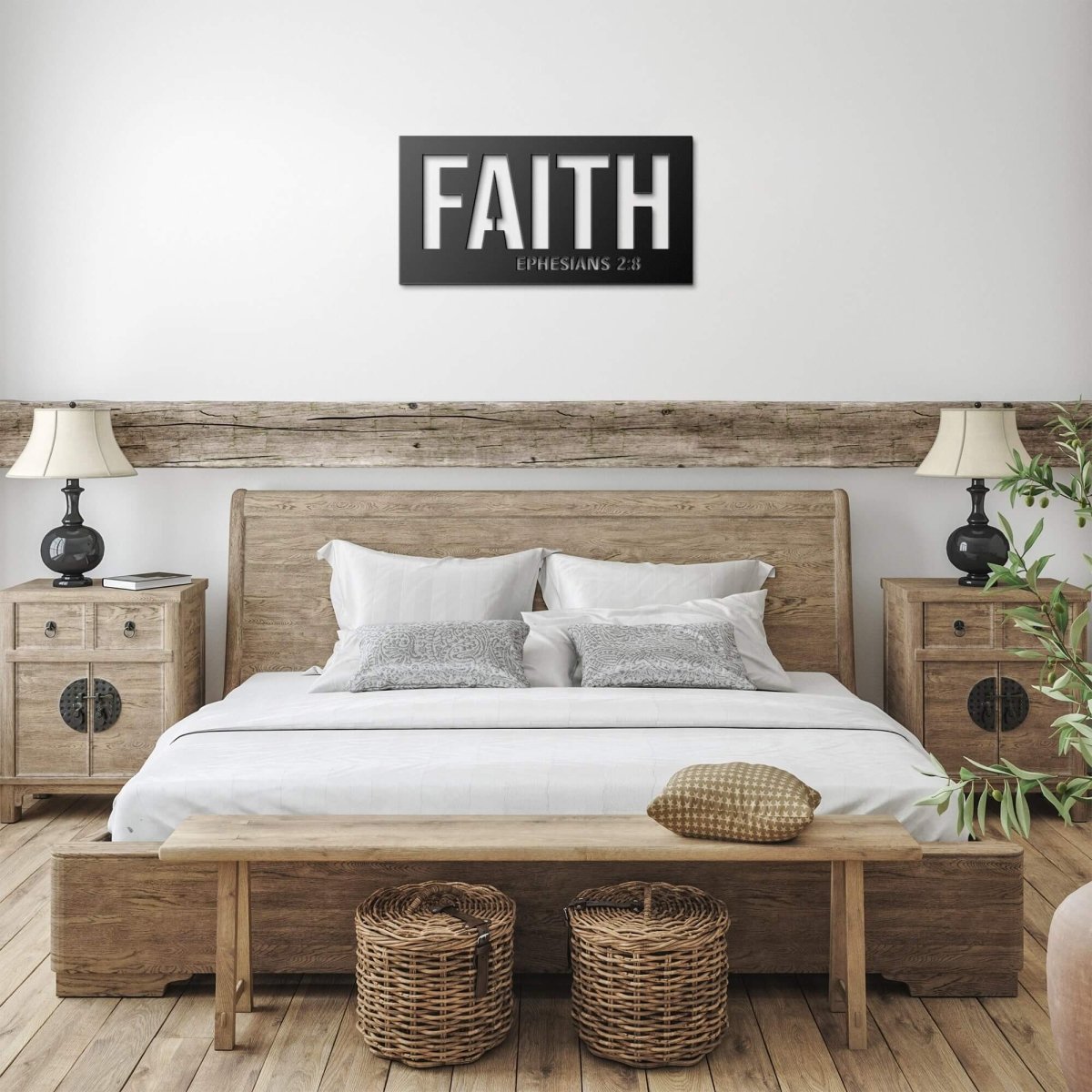 #99 - Ephesians 2:8 "FAITH" Metal Sign