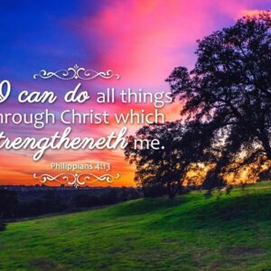 Alternative view of Philippians 4:13 KJV #2 Bible Verse Canvas Wall Art